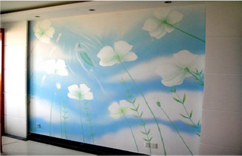 响水画墙绘怎么画好白云的蓬松感？