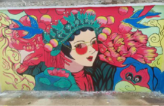 响水墙体彩绘-网红墙