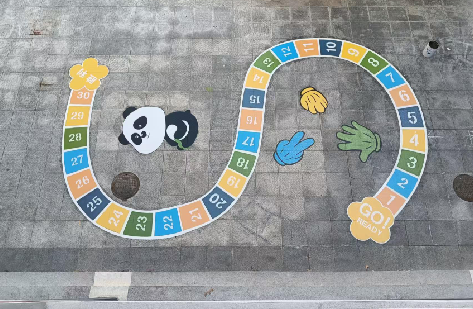 响水地面游戏彩绘