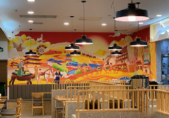 响水商业空间彩绘介绍。