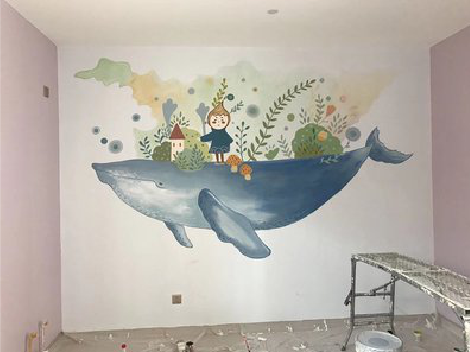 响水手绘墙的特点及优势。