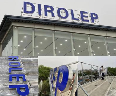 响水楼顶发光字安装的注意事项。